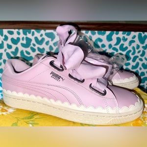 Puma orchid 10 basket heart scallop NWT